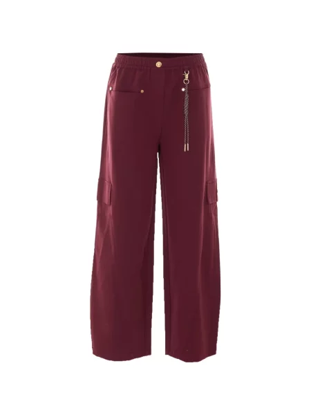 Pantaloni Liu Jo alergare roșu