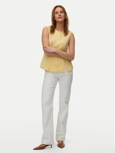 Vero Moda Vestă elegantă Selma galben