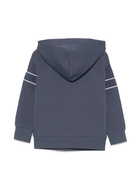 Bluza z kapturem dziecięca Emporio Armani niebieska