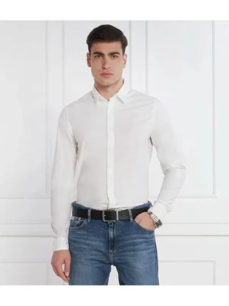 CALVIN KLEIN JEANS Cămașă | stretch alb