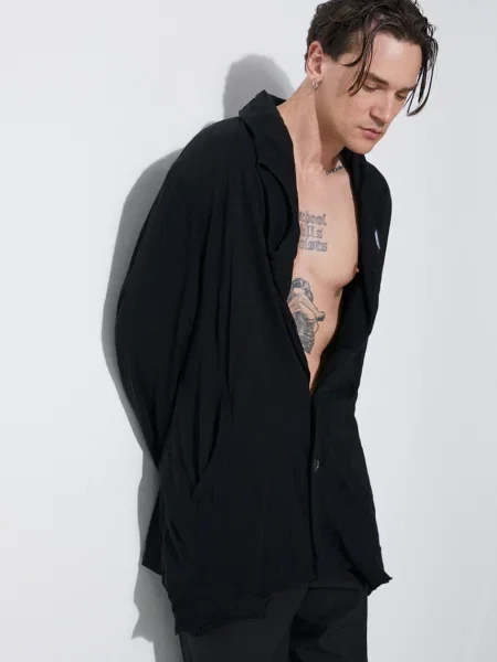 Undercover hanorac de barbati neted negru