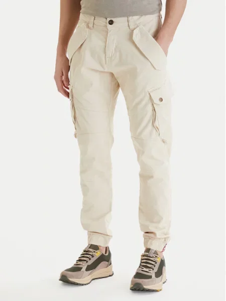 Alpha Industries Текстилни панталони Combat Екрю