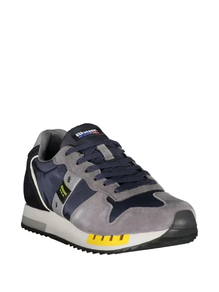 Sneakerși Blauer din piele de căprioară albastru