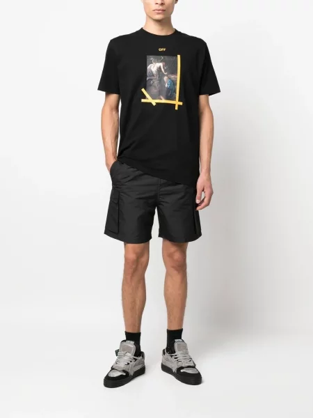 Μπλούζα Off-white με σχέδιο λευκό