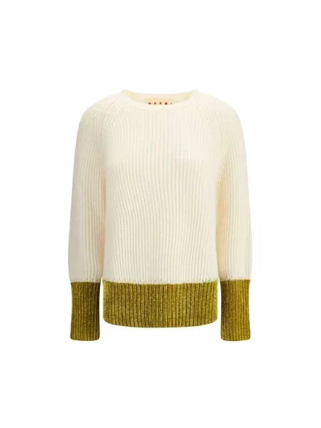 Sweter Marni wełniany biały