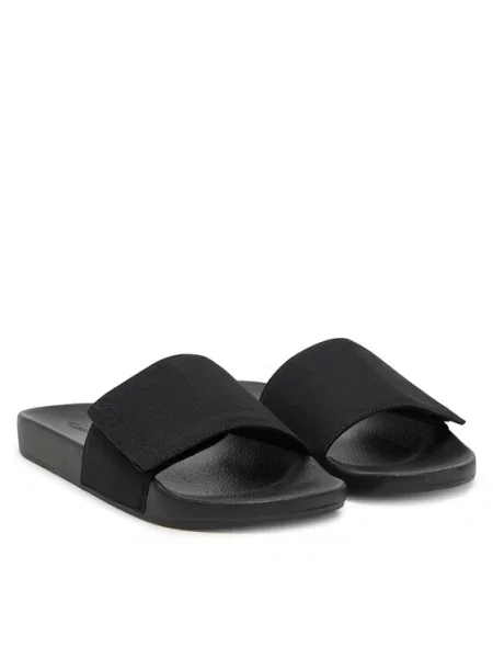 Žabky Calvin Klein Adj Pool Slide Canvas Logo black černé