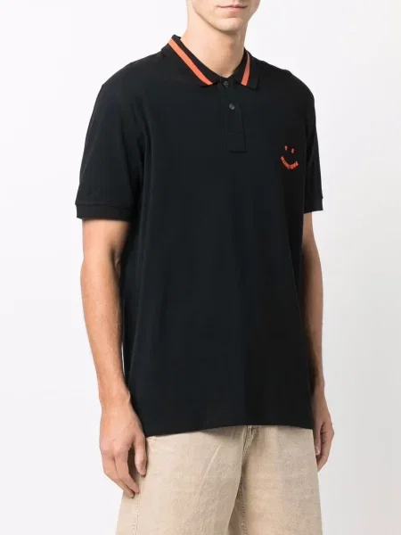 Tricou polo Ps Paul Smith cu imagine negru