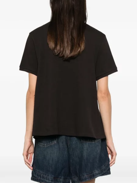 Tricou polo Loewe cu broderie negru