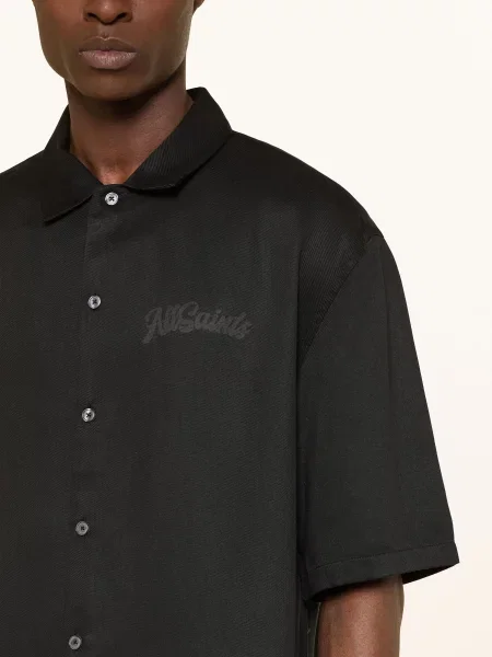 Allsaints Košile S Krátkým Rukávem Circe černá