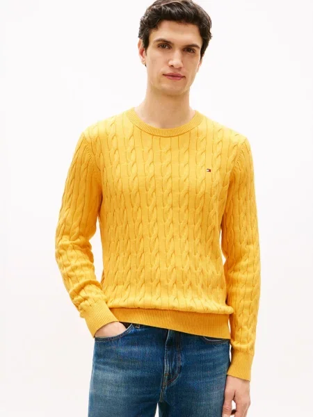 Tommy Hilfiger sweter żółty