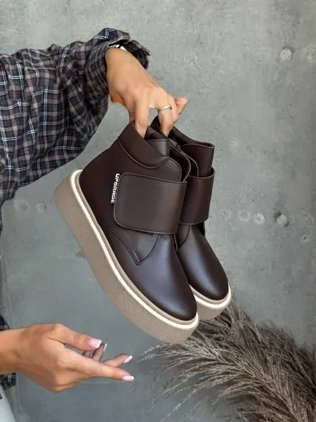 Шкіряні Черевики INNOE коричневий