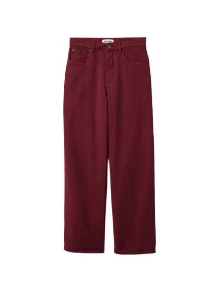 Blugi Miu Miu cu broderie roșu