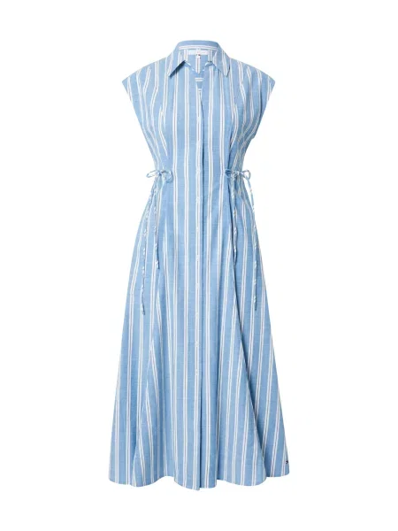 TOMMY HILFIGER Rochie tip bluză safir / azuriu alb