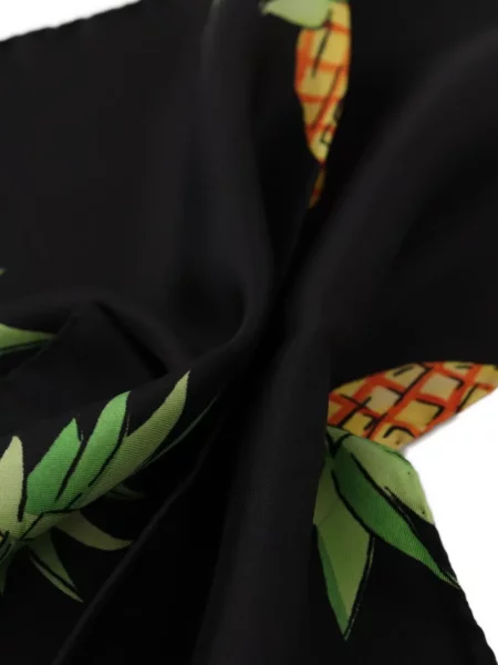 Fular Dolce & Gabbana de mătase cu imagine negru