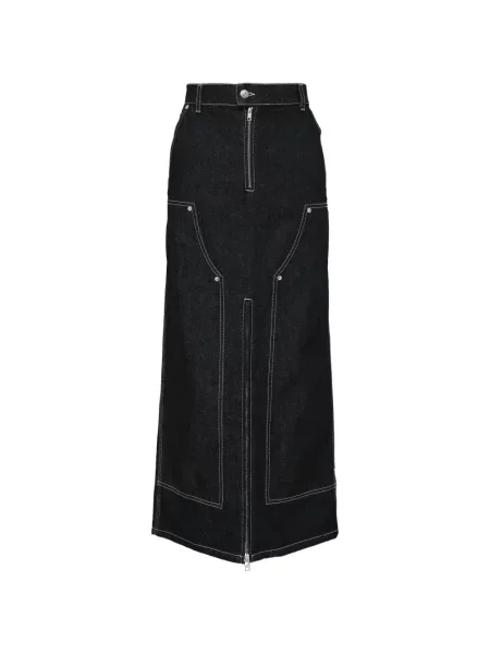 Fustă din denim Msgm albastru