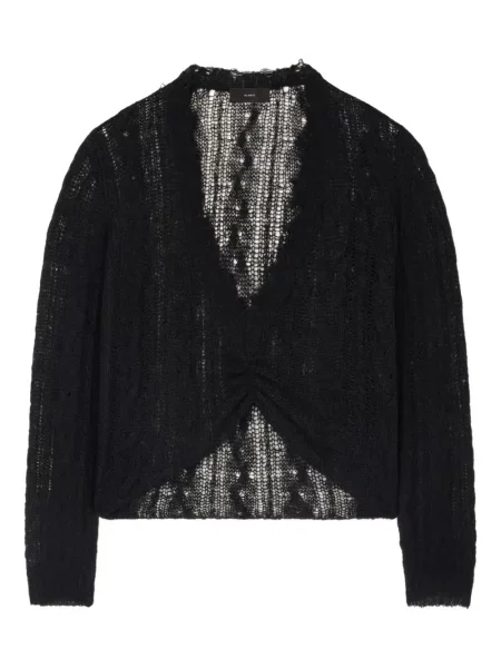 Pulover Alanui cu decolteu în V negru