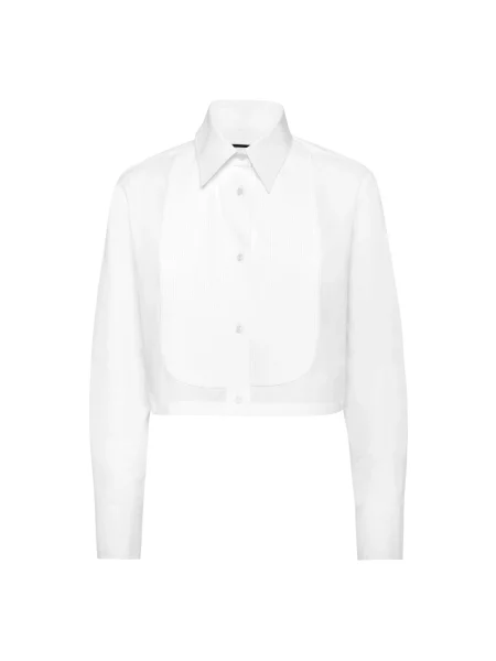 Koszula Philipp Plein o skróconej długości biała