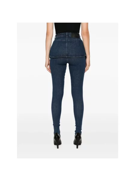 Skinny jeansy skinny Diesel niebieskie
