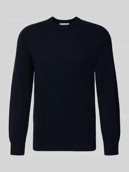 Sweter z dzianiny z czystego kaszmiru o kroju regular fit Ftc Cashmere granatowy