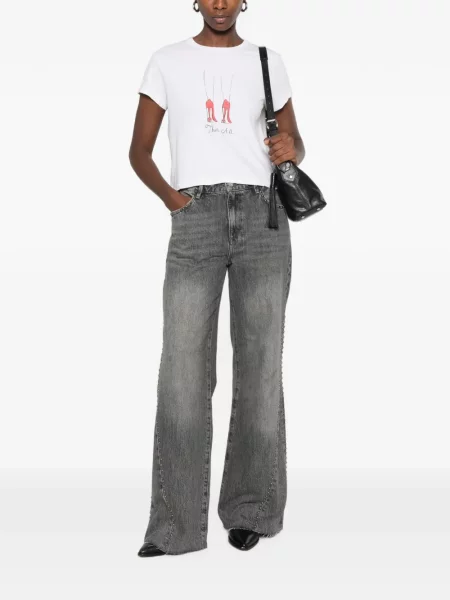Tricou Re/done cu imagine alb