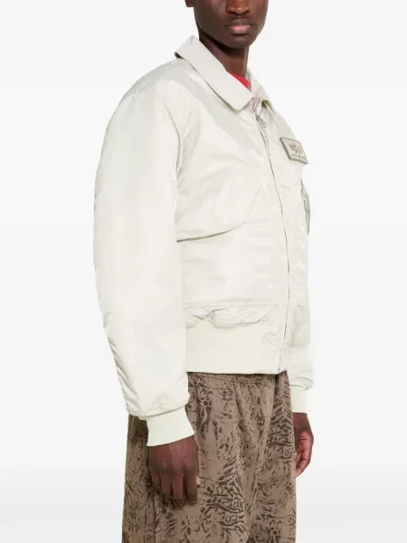Geacă bomber Alpha Industries alb