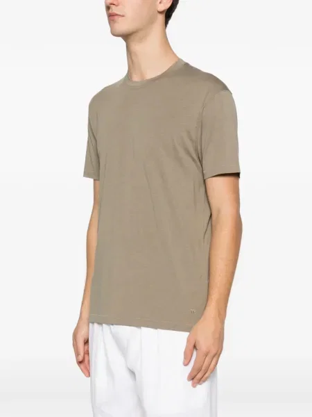 Tricou Tom Ford cu decolteu rotund verde