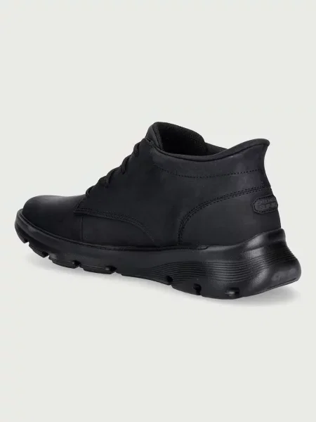 Skechers GARZA-RIDLEY sneakersy skórzane czarne