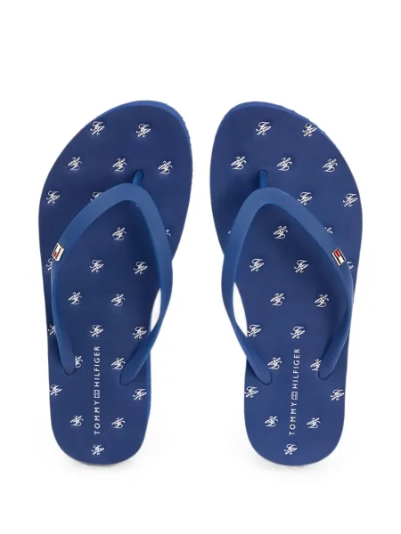 Șlapi Tommy Hilfiger cu imagine albastru