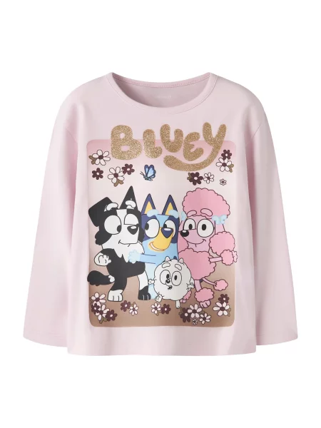 NAME IT Tricou NMFASBA BLUEY auriu / roz / roz deschis negru