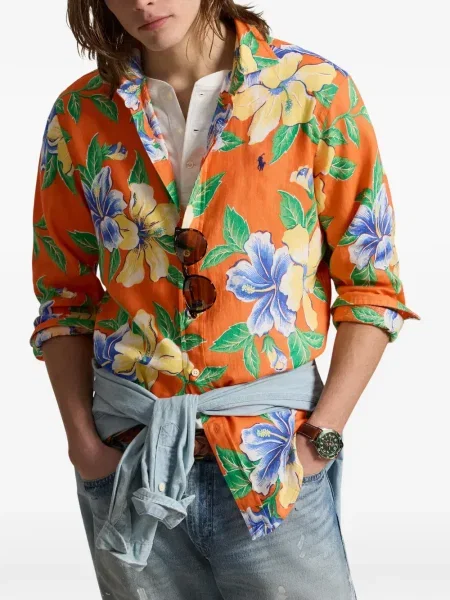 Czapka z daszkiem Polo Ralph Lauren w kratkę z twillu biznesowa niebieska