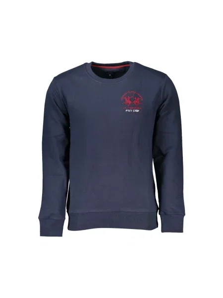 Haftowana bluza La Martina niebieska