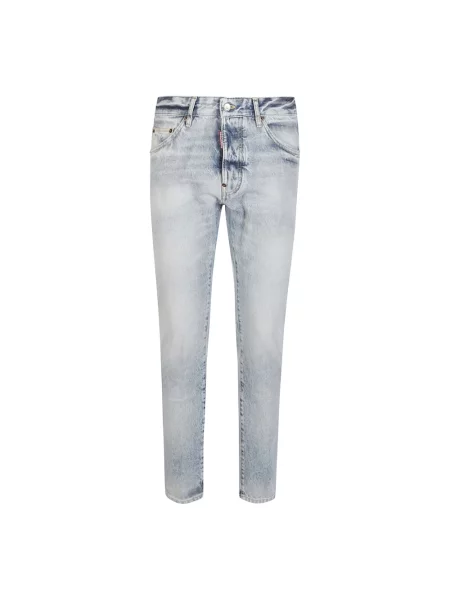 Jeansy Dsquared2 typu teddy niebieskie