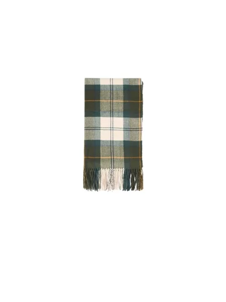 Szal z wzorem na całej powierzchni model HAILES' Barbour zielona