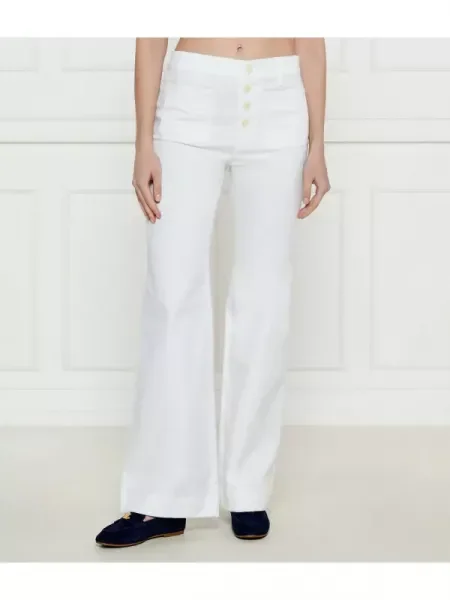 LAUREN RALPH LAUREN Pantaloni CASHINE | flare fit alb