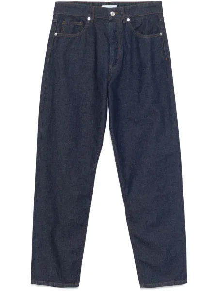 Straight fit džíny Maison Kitsuné modré