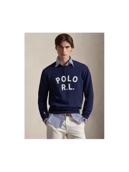 Bluza Polo Ralph Lauren z logo niebieska