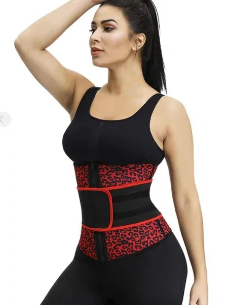 Pas fitness neoprenowy wyszczuplający dla kobiet SlimBody czarny
