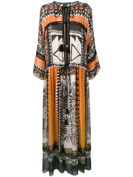 Maksi sukienka maxi Alberta Ferretti boho czarna