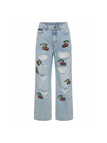Jeansy Philipp Plein niebieskie