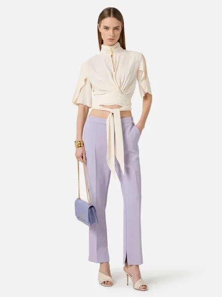 Блуза Elisabetta Franchi бежева