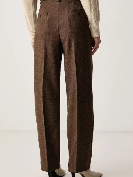 Spodnie Weekend Max Mara brązowe