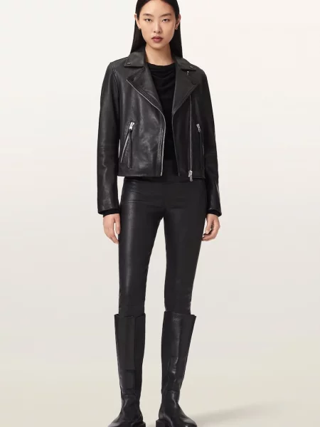 Кожаные леггинсы Allsaints