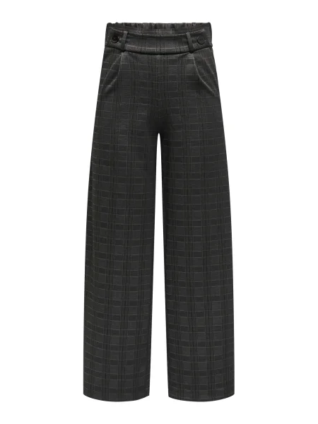 JDY Pantaloni cutați JDYGEGGO MIA metalic / deschis / închis gri