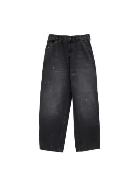Szerokie jeansy Carhartt Wip szare