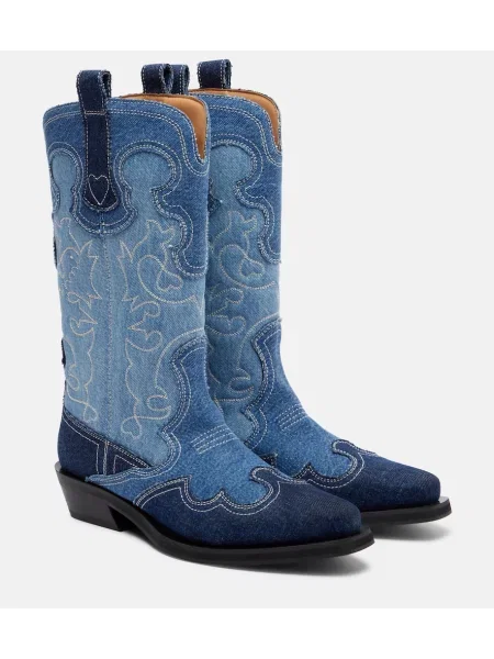 Botine Ganni albastru