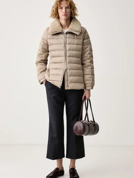 Calvin Klein péřová bunda béžová