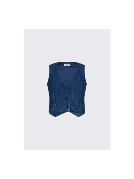 Liu Jo vestă pentru femei din denim albastru