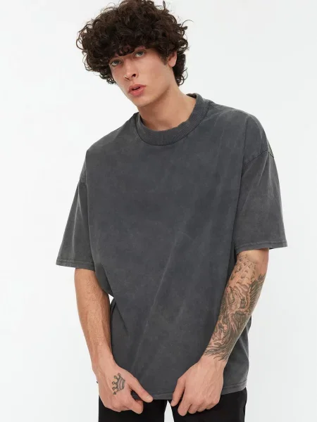 Tricou Trendyol gri