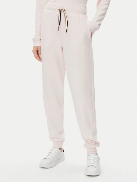 BOSS Spodnie dresowe CP Stripe różowy