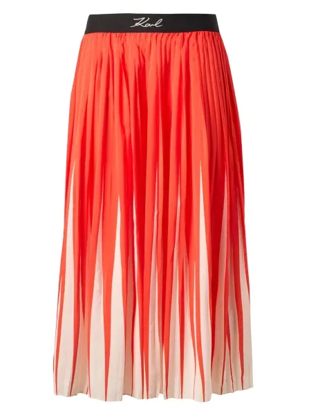Karl Lagerfeld Fustă COMMERCIAL portocaliu / negru alb